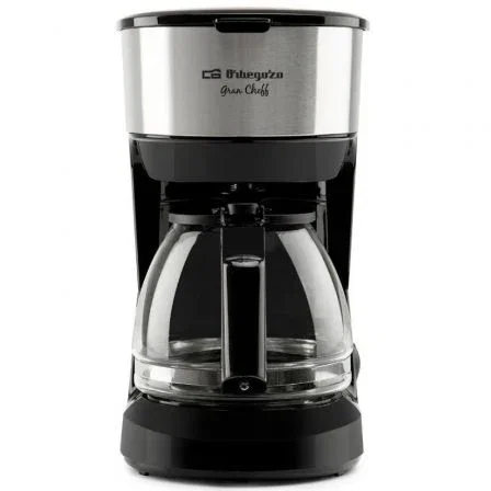 Orbegozo Cafetera de Goteo CG 4506 - 6 Tazas - Negra y Plata - Jarra de Cristal 0,75 L - Apagado Automático - Placa Calentadora