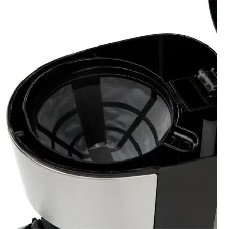 Orbegozo Cafetera de Goteo CG 4506 - 6 Tazas - Negra y Plata - Jarra de Cristal 0,75 L - Apagado Automático - Placa Calentadora