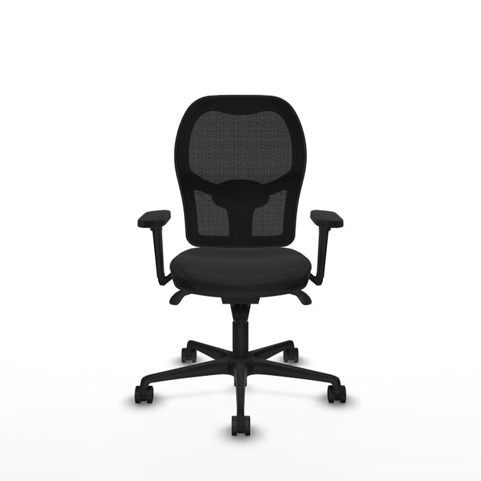 PIQUERAS Y CRESPO Silla de oficina Jorquera con mecanismo Sincro y Brazos 3D Negro PIQUERAS Y CRESPO Silla de oficina Jorquera con mecanismo Sincro y Brazos 3D Negro