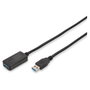 Digitus Cable de extensión USB 3.0 activo 5m USB A-A Macho/Hembra Negro