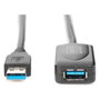 Digitus Cable de extensión USB 3.0 activo 5m USB A-A Macho/Hembra Negro