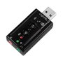 LogiLink Adaptador de Audio USB 2.0 con Sonido Virtual 7.1 y 2x 3,5 mm