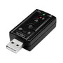 LogiLink Adaptador de Audio USB 2.0 con Sonido Virtual 7.1 y 2x 3,5 mm