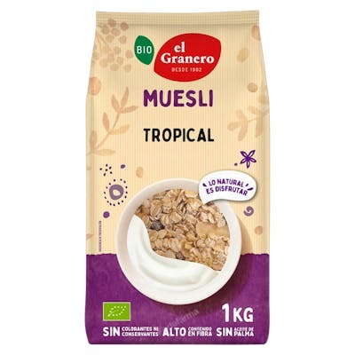EL GRANERO Muesli Tropical Extra Bio Integral 1kg EL GRANERO Muesli Tropical Extra Bio Integral 1kg