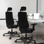 PIQUERAS Y CRESPO Silla de oficina Mardos Marrón oscuro y Negro