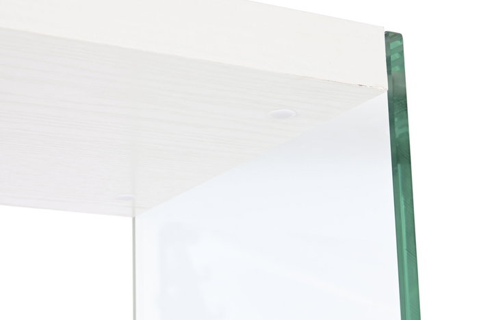 Estantería DKD Home Decor Blanco Transparente Cristal Madera MDF 40 x 30 x 180 cm (1)