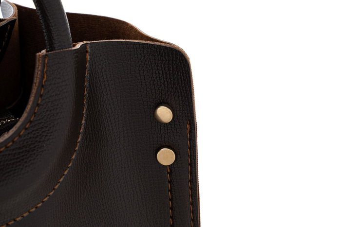 Vince Camuto Bolso Perugia - Brown, Cuero de Polivinilo, Color Marrón