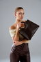 Vince Camuto Bolso Perugia - Brown, Cuero de Polivinilo, Color Marrón