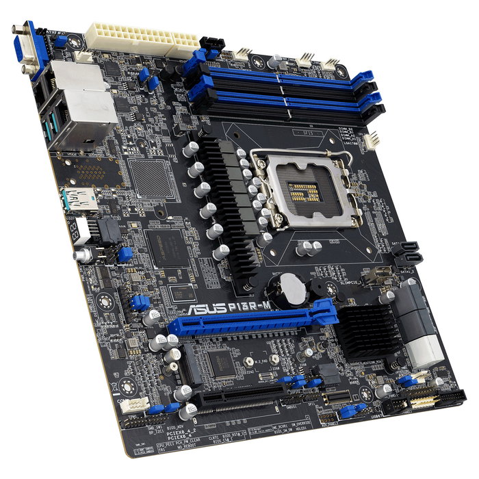 ASUS P13R-M MicroATX Placa Base LGA 1700 DDR5 128GB con 2x1G y ASMB11