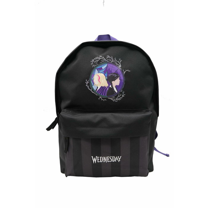 Toybags Mochila Americano Wednesday Addams y Enid con compartimento portalaptop