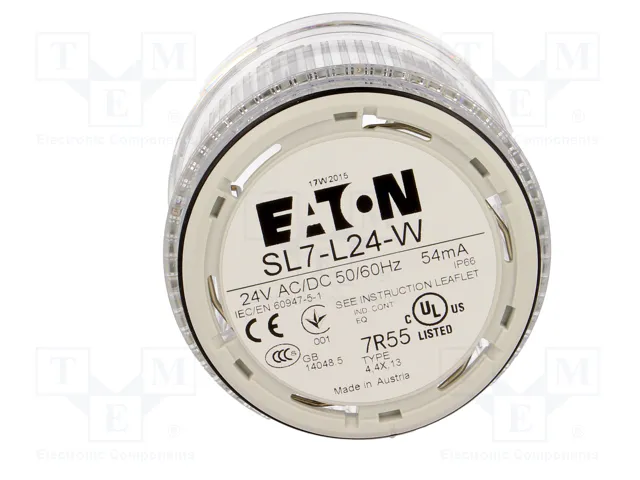 EATON ELECTRIC Módulo de señalización luminosa SL7 Blanco LED EATON ELECTRIC Módulo de señalización luminosa SL7 Blanco LED