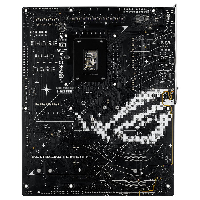 ASUS ROG STRIX Z890-H GAMING WiFi, Placa Base ATX Intel LGA 1851 para Intel Core Ultra (Series 2), Chipset Z890, DDR5 (256 GB Max), Wi-Fi 7, Bluetooth 5.4, 5GbE