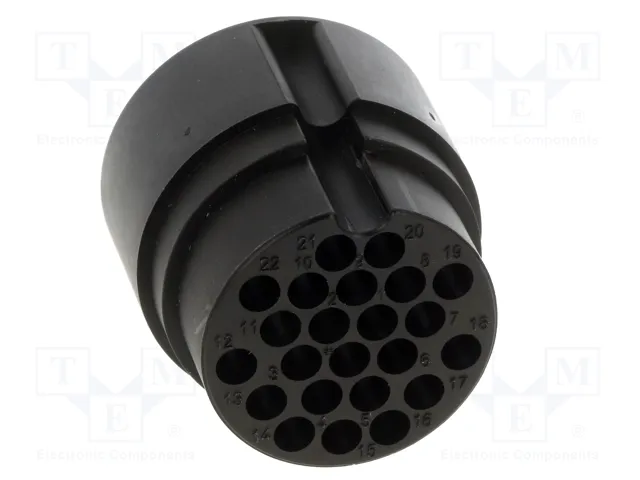 HARTING UIC558 Conector redondo macho de 22 pines