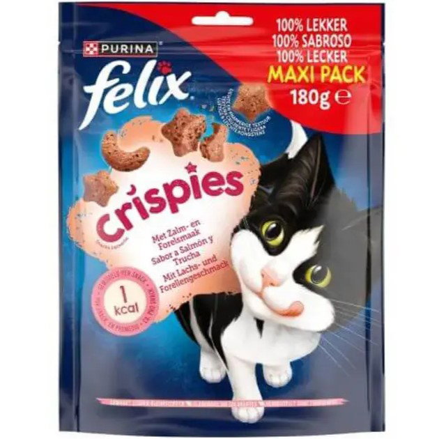 Purina Felix Crispies Salmón y Trucha 5x180gr Purina Felix Crispies Salmón y Trucha 5x180gr
