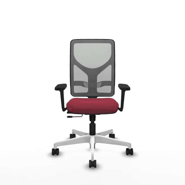 PIQUERAS Y CRESPO Silla de oficina Motilla con mecanismo Sincro/Traslack, Granate y Gris PIQUERAS Y CRESPO Silla de oficina Motilla con mecanismo Sincro/Traslack, Granate y Gris