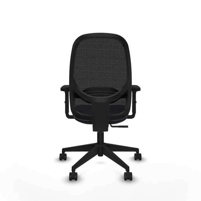 PIQUERAS Y CRESPO Silla de oficina Cilanco con mecanismo Sincro, Gris oscuro y Negro