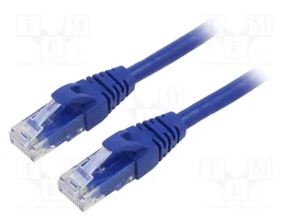 QOLTEC Patch Cord Cat 6 U/UTP Azul 3m