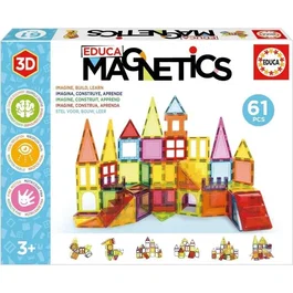Educa Juego de Construcción Magnético Educa Magnetics 61 Pcs EDU8412668200241