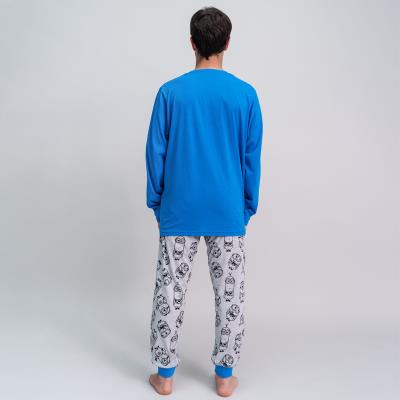Pijama Largo Single Jersey Minions Azul XXL Pijama Largo Single Jersey Minions Azul XXL