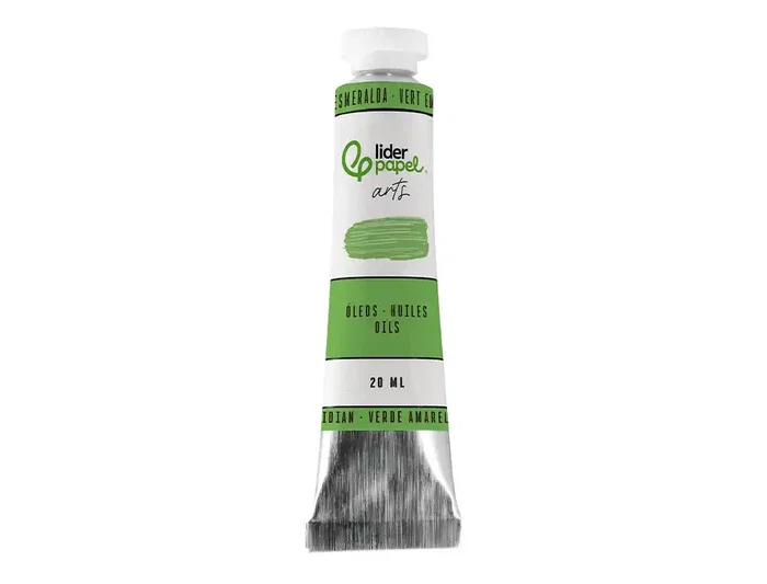 Liderpapel Pintura al Óleo Tubo 20 ml Verde Esmeralda