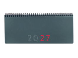 Finocam Agenda Anual 2027 Internacional con Planificador y Notas Gris