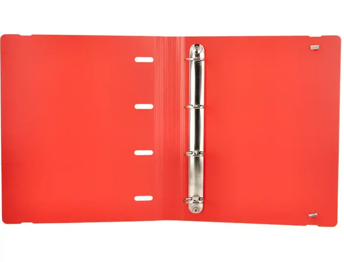 Antartik Carpeta de 4 anillas de 35 mm A4 Foam bicolor negro rojo