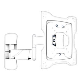 VALUE Wandhalterung para TV/Monitor LCD, 5 Gelenke, Soporte Mural 23-42 Zoll, hasta 25 kg, VESA 75x75 a 200x200 mm, Brazo 40 cm, Blanco, 17.99.1148