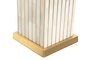 DKD Home Decor Lámpara de Sobremesa Latón y Hueso Beige