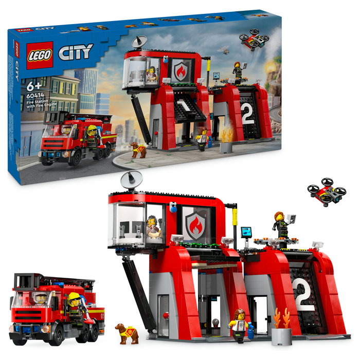 LEGO City Parque de Bomberos con Camión de Bomberos 60414