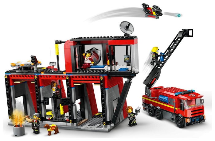 LEGO City Parque de Bomberos con Camión de Bomberos 60414