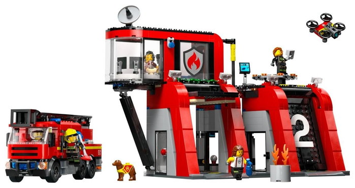 LEGO City Parque de Bomberos con Camión de Bomberos 60414
