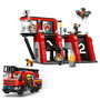 LEGO Parque de Bomberos con Camión Lego City 60414 - Set de Construcción para Niños de +6 Años con Avión de Rescate, Lanzador de Agua y 3 Minifiguras