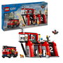 LEGO Parque de Bomberos con Camión Lego City 60414 - Set de Construcción para Niños de +6 Años con Avión de Rescate, Lanzador de Agua y 3 Minifiguras