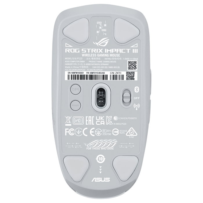 Asus ROG Strix Impact III Wireless Blanco