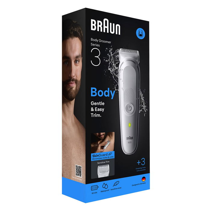 Braun Body Groomer Series 3 BG3530 Recargable, Gris