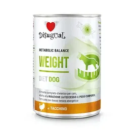Disugual Diet Dog Weight Pavo Lata para Perros Adultos Control de Peso 6 x 400 gr