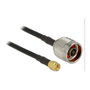 DeLOCK 89465 Cable de antena coaxial N plug a SMA plug RG-58 5 m