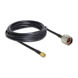 DeLOCK 89465 Cable de antena coaxial N plug a SMA plug RG-58 5 m