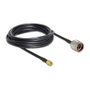 DeLOCK 89465 Cable de antena coaxial N plug a SMA plug RG-58 5 m