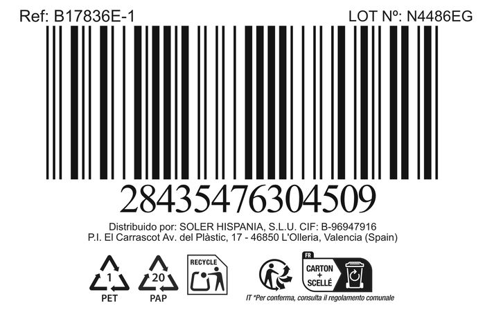 Inde Cazo 18 cm 3L Acero Inoxidable con Tapa "New Neron" Qt (4 Unidades)