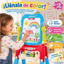 Jugatoys - pequeñ@sartistas Pizarra 2 en 1 magnética y para tizas con 48 accesorios