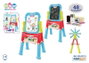 Jugatoys - pequeñ@sartistas Pizarra 2 en 1 magnética y para tizas con 48 accesorios