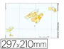 Teide Mapa Mudo Color Din A4 Islas Baleares Político 210 x 297 mm