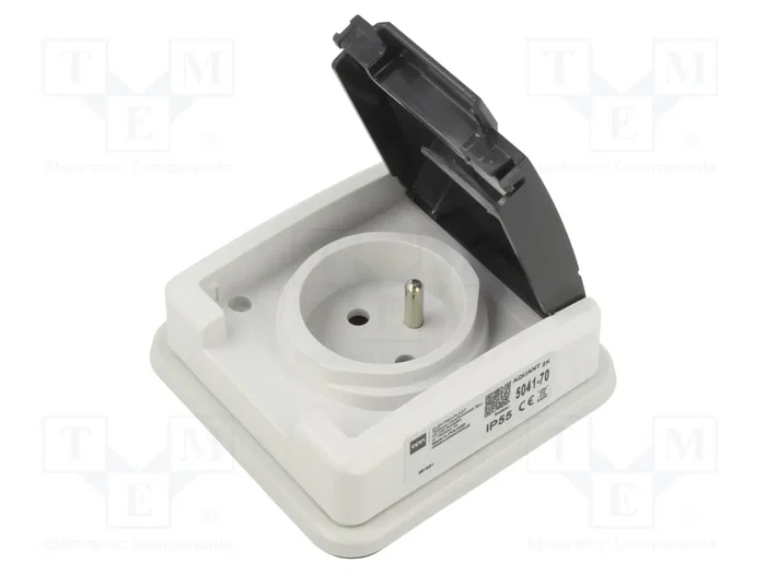 ELEKTRO-PLAST NASIELSK Tomacorriente de alimentación AC 16A 250V AC IP55 ELEKTRO-PLAST NASIELSK Tomacorriente de alimentación AC 16A 250V AC IP55