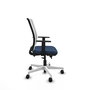 PIQUERAS Y CRESPO Silla de oficina Haches Azul marino y Blanco