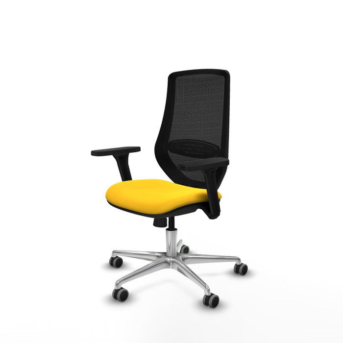 PIQUERAS Y CRESPO Silla de oficina Mardos con mecanismo Sincro, Amarillo y Negro PIQUERAS Y CRESPO Silla de oficina Mardos con mecanismo Sincro, Amarillo y Negro