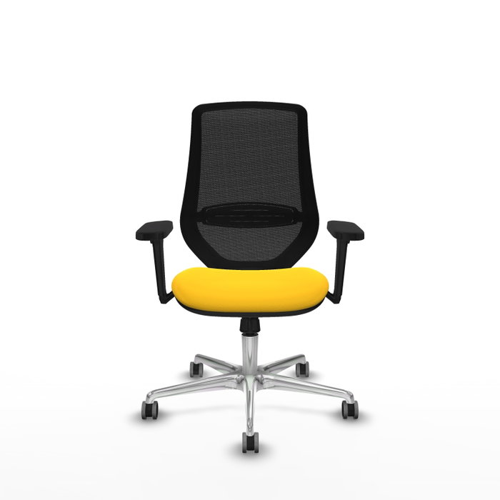 PIQUERAS Y CRESPO Silla de oficina Mardos con mecanismo Sincro, Amarillo y Negro PIQUERAS Y CRESPO Silla de oficina Mardos con mecanismo Sincro, Amarillo y Negro