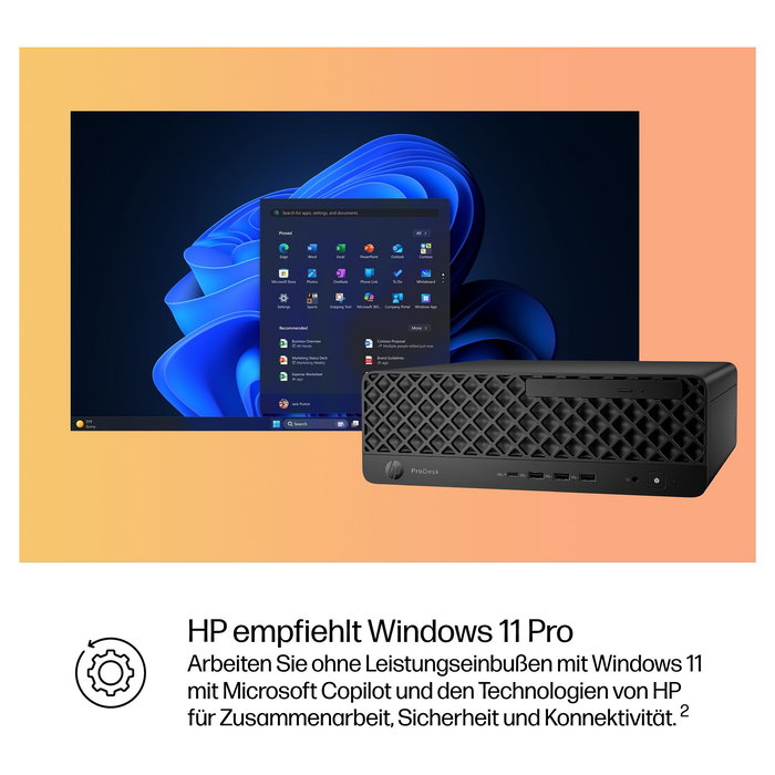 HP ProDesk 4 SFF G1i CU5-235 Ordenador de Sobremesa 32GB RAM 512GB SSD Windows 11 Pro
