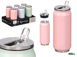 KINVARA Termo Acero Inox Surtido 3 Colores 450ml