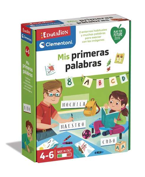 Clementoni Juego Educativo Aprendo Mis Primeras Palabras 18x23x7 cm para Niños 4 Años Clementoni Juego Educativo Aprendo Mis Primeras Palabras 18x23x7 cm para Niños 4 Años